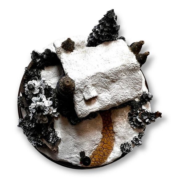 NIB THOMAS KINKADE MEMORIES OF HOME LIGHTED COTTAGE  "STONEHEARTH HUTCH" LIGHTED - Picture 6 of 14